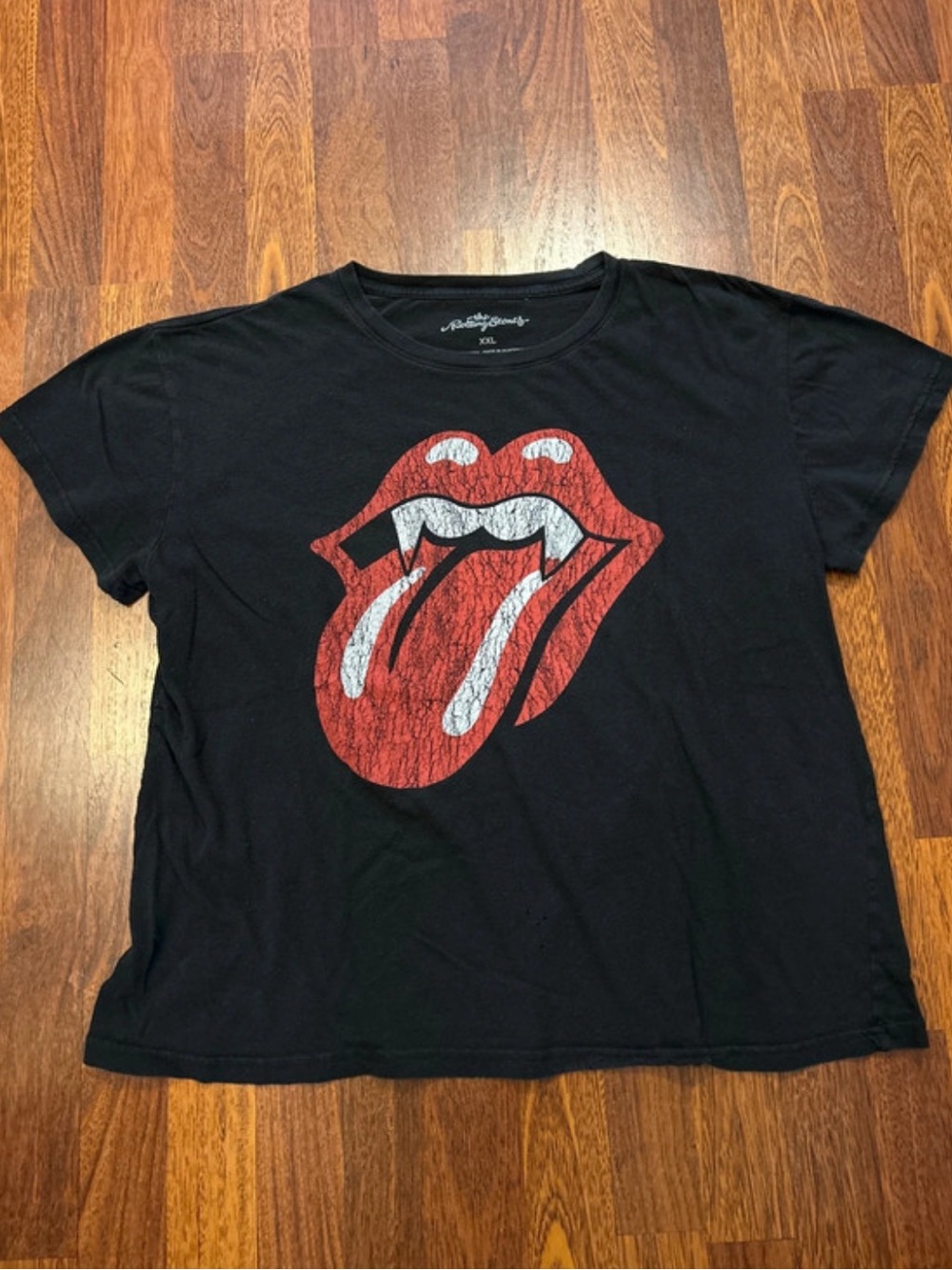 The Rolling Stones Vampire Halloween Distressed Tshirt Size XXL